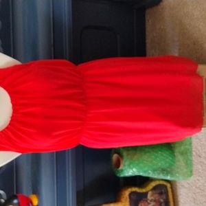 Sheer chiffon like material sleeves dress  Emma& Michele made in Vietnam size 8